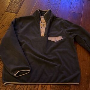 Navy and gray pullover Fleece